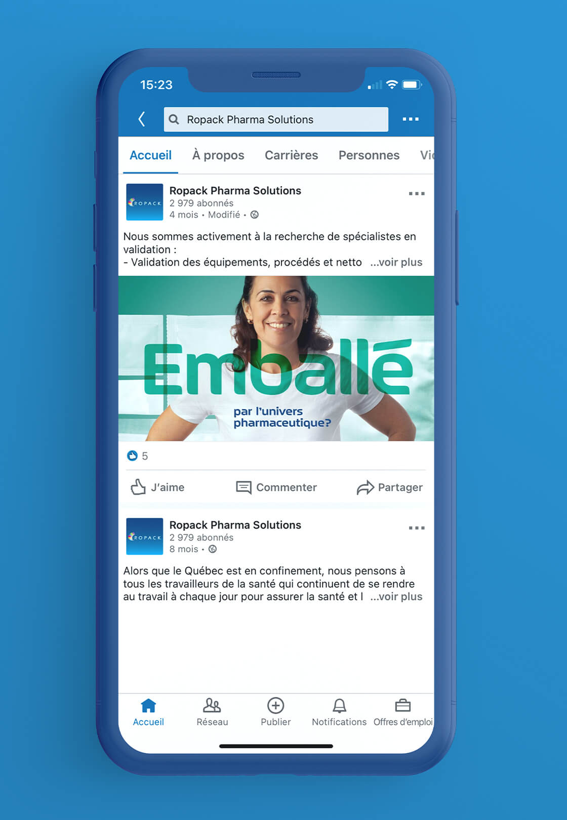 Réalisations pour Ropack : image de marque d’employeur | Lemieux Bédard